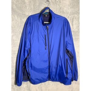 Tri-Mountain Womens 3XL‎ Royal Blue Windbreaker Jacket fleece Mesh 
Lined Plus